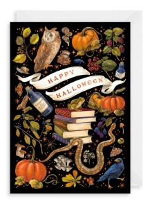 Поздравителна картичка "Магия за Хелоуин"